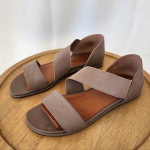 Gentle Souls Ora Taupe Women's Sandals